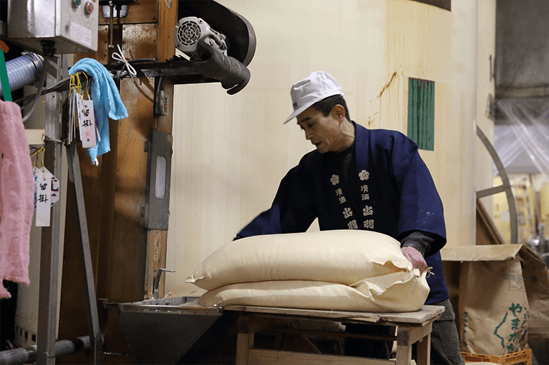 Washed rice