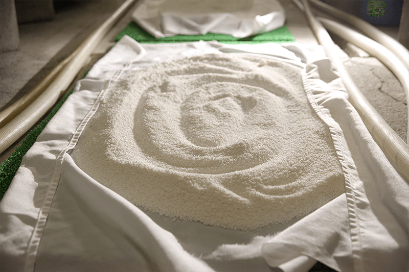 Washed rice